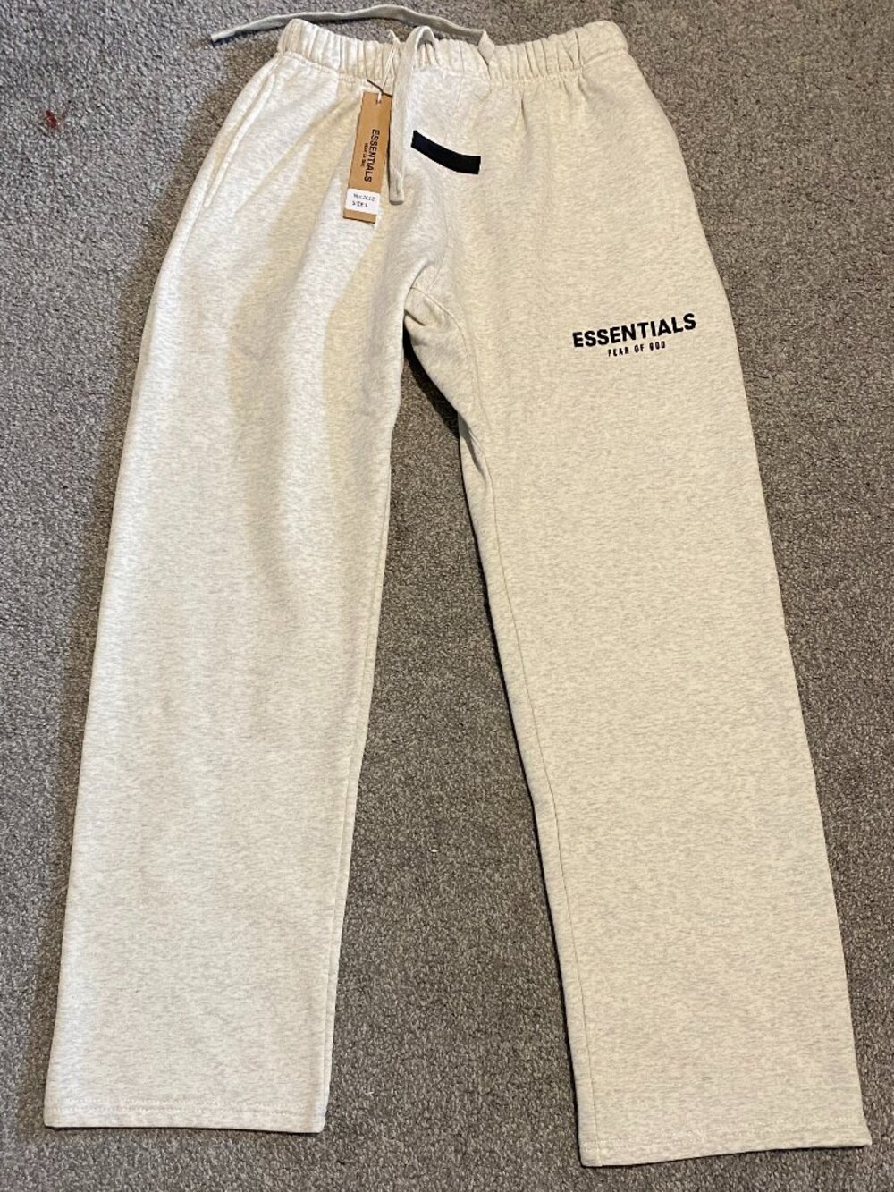 Essentials Light Oatmeal Sweatpants